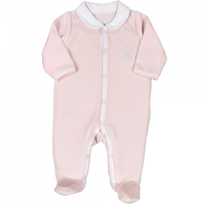 Pyjama en velours rose Sophie la girafe (3 mois) Trois Kilos Sept Produit 1 grande taille