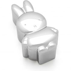 Boîte à dents et mèche de cheveux Miffy (métal argenté) - Zilverstad