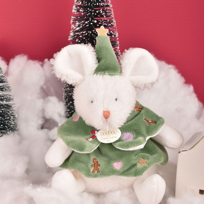 Souris de Noël (modèle mystère) Doudou et Compagnie Ambiance 6