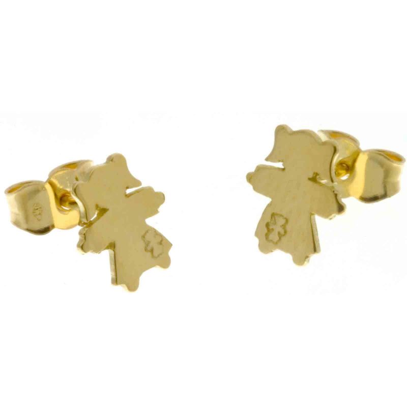 Boucles d'oreilles petite fille (Or jaune) Loupidou