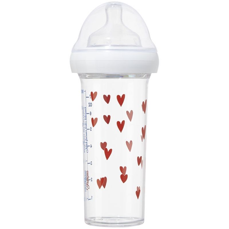 Biberon anti colique Coeurs 210ml (personnalisable) Le Biberon Français