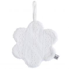 Doudou attache sucette fleur Calm blanc - Baby's Only