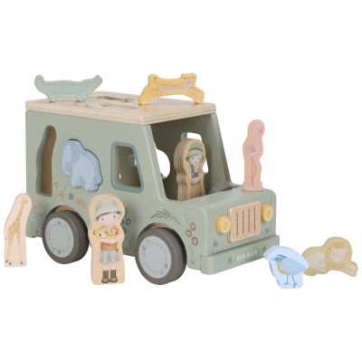 Boîte à formes Voiture de Safari en bois Safari Friends Little Dutch