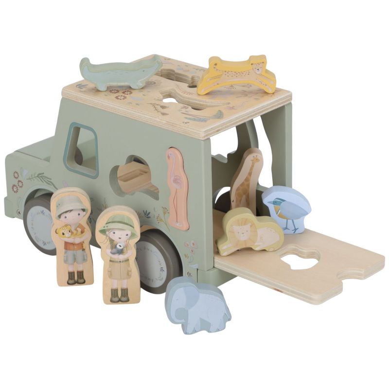 Boîte à formes Voiture de Safari en bois Safari Friends Little Dutch Produit 5