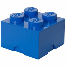 Boîte de rangement empilable Lego bleue 4 plots  par Room Studio