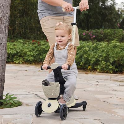 Trottinette Go up Baby 360 Lights Beige-Taupe
