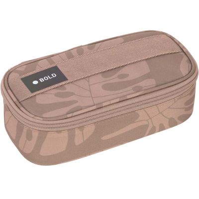 Trousse scolaire Spacy Bold Leaves caramel