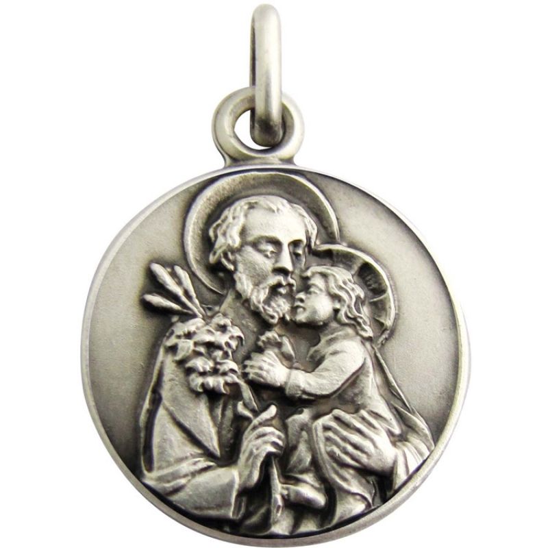 Médaille St Joseph 18 mm (argent 925°) Martineau