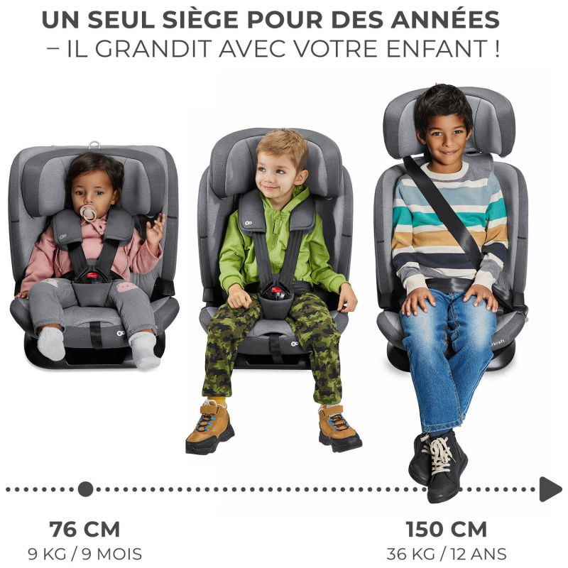 Siège auto Oneto 3 i-Size Cool Grey (groupe 1-2-3) Kinderkraft Produit 8