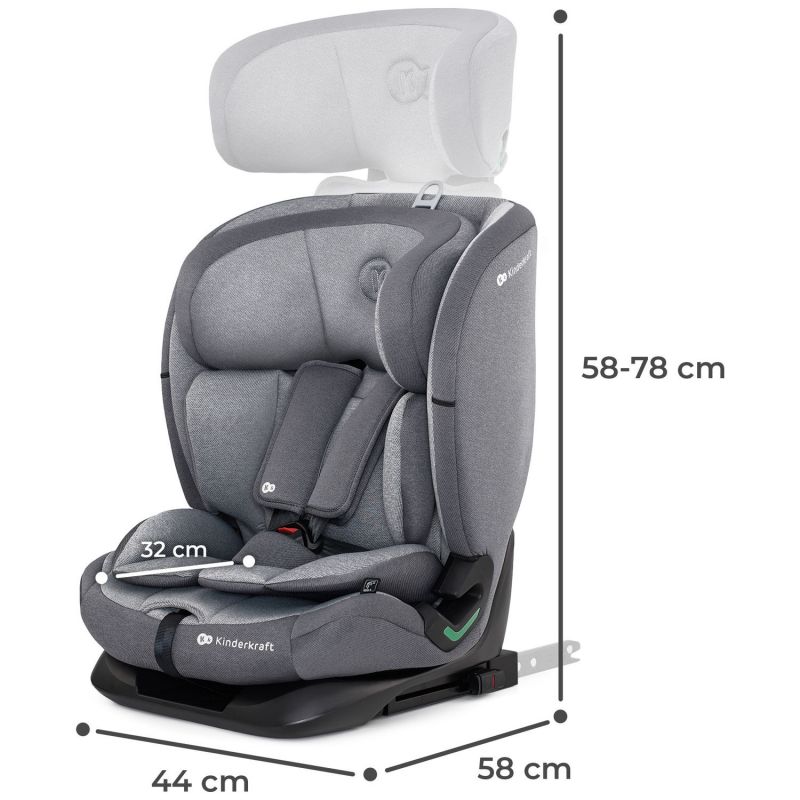 Siège auto Oneto 3 i-Size Cool Grey (groupe 1-2-3) Kinderkraft Produit 9