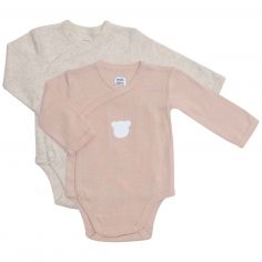 Lot de 2 bodies Ourson (3 mois) - Trois Kilos Sept