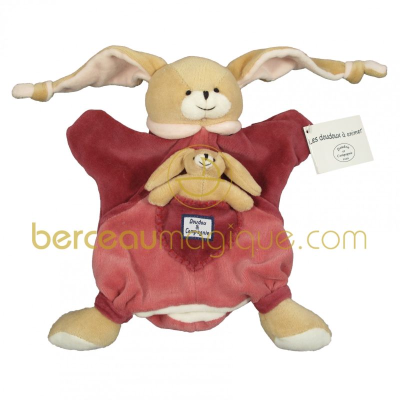 Doudou marionnette Ours fun Doudou et Compagnie