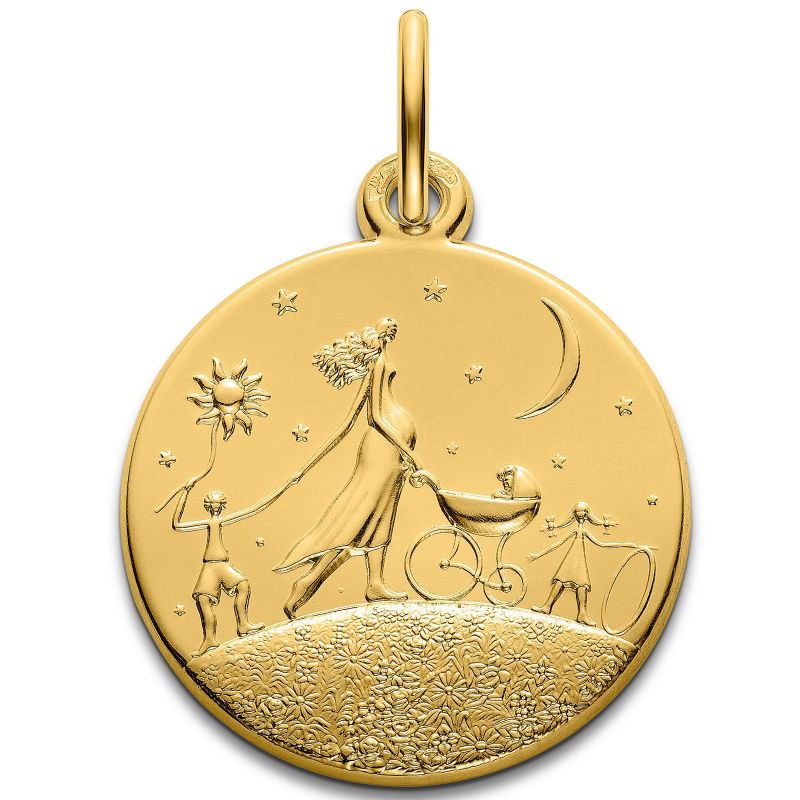 Médaille Ronde de la vie 18 mm (or jaune 750°) Monnaie de Paris
