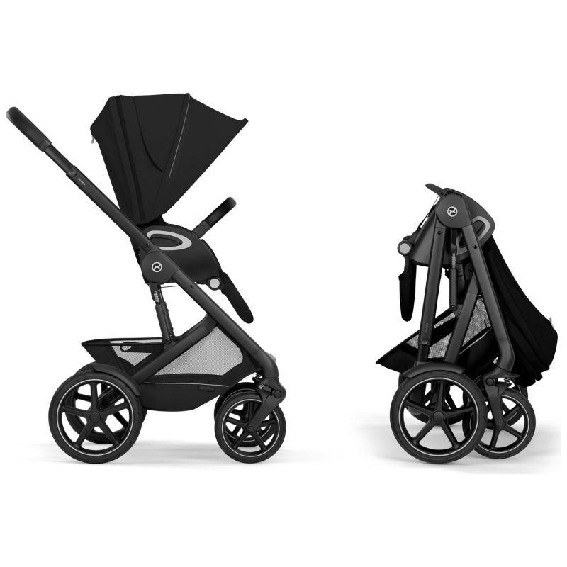 Poussette tout-terrain Talos S Lux 2026 avec nacelle souple Moon Black Cybex Produit 6