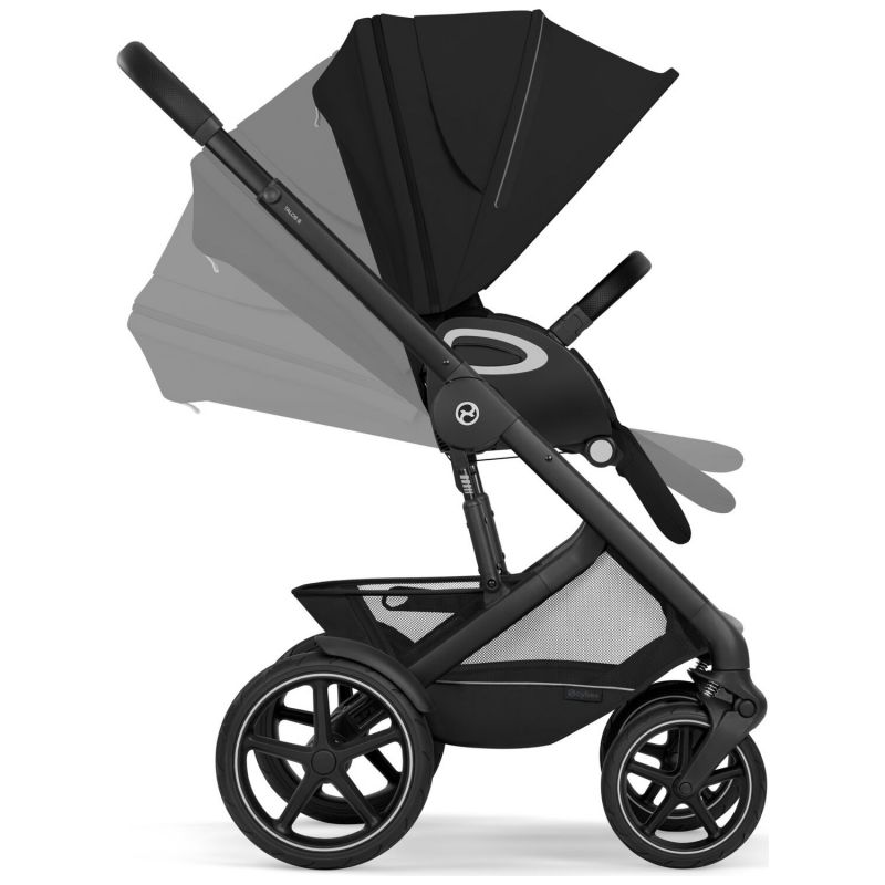 Poussette tout-terrain Talos S Lux 2026 avec nacelle souple Moon Black Cybex Produit 9
