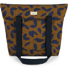 Sac cabas Paris-tokyo Blue Leaves  par Nobodinoz