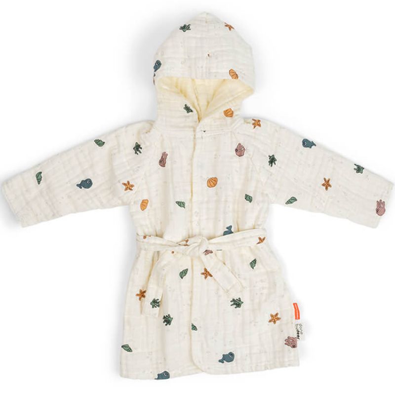 Peignoir Sea friends beige Done by Deer