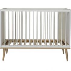 Lit à barreaux Flow White-Oak (120 x 60 cm) - Quax