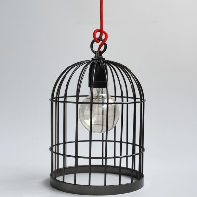 Lampe Baladeuse Cage à Oiseau Noire