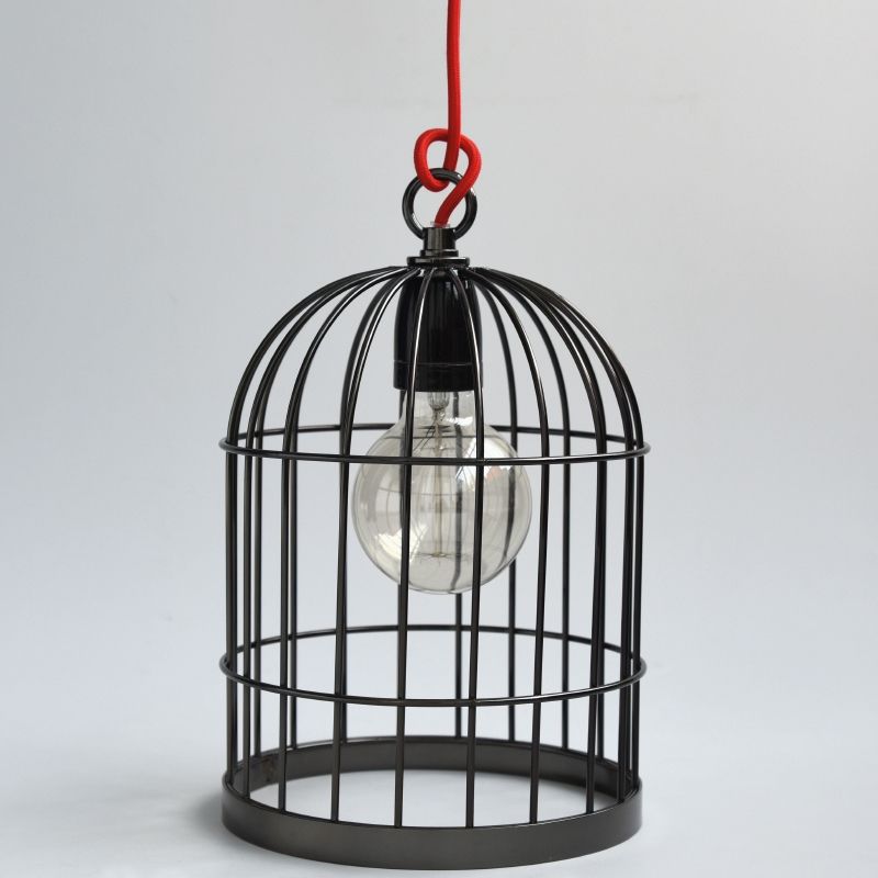 Lampe baladeuse cage à oiseau noire FilamentStyle