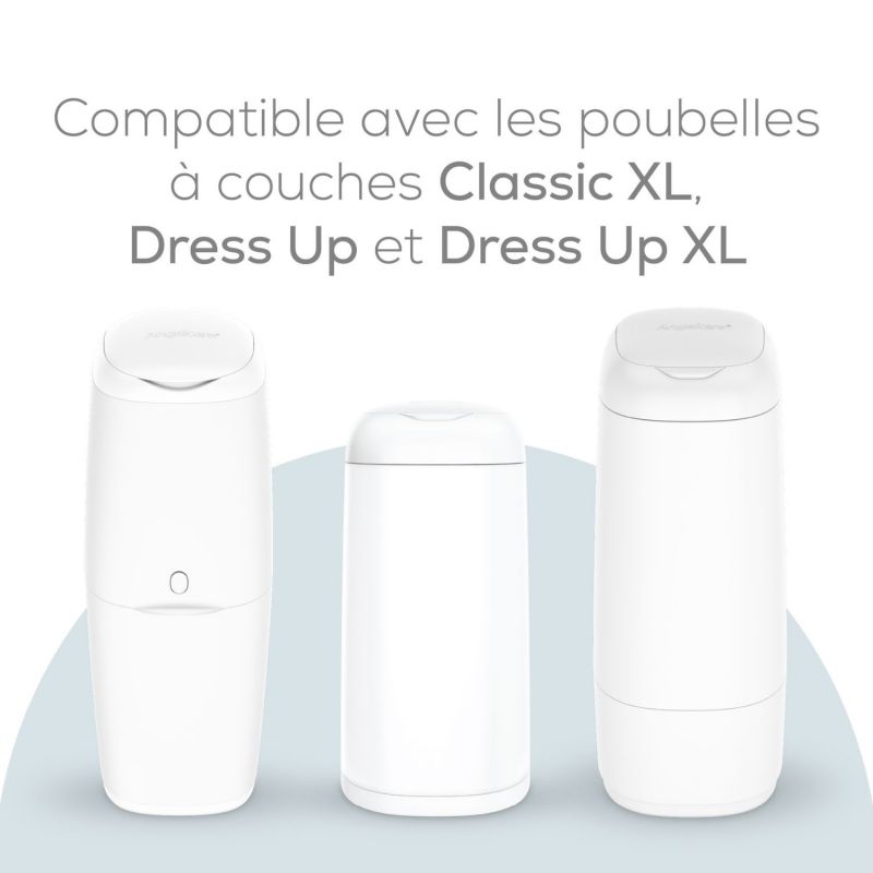 Pack de 12 recharges octogonales pour poubelle à couches Dress Up Angelcare Ambiance 8