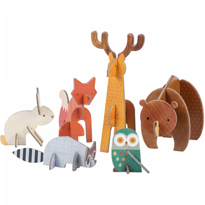 Les animaux de la forêt en 3D Petit Collage