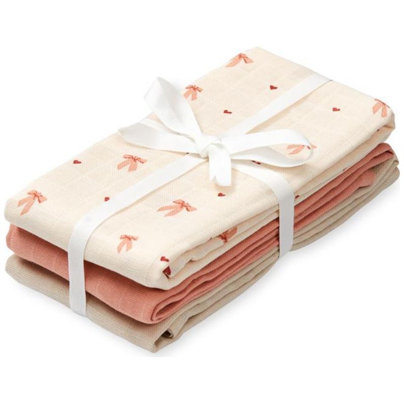 Lot de 3 langes en mousseline Mix Bows Cam Cam Copenhagen Produit 1