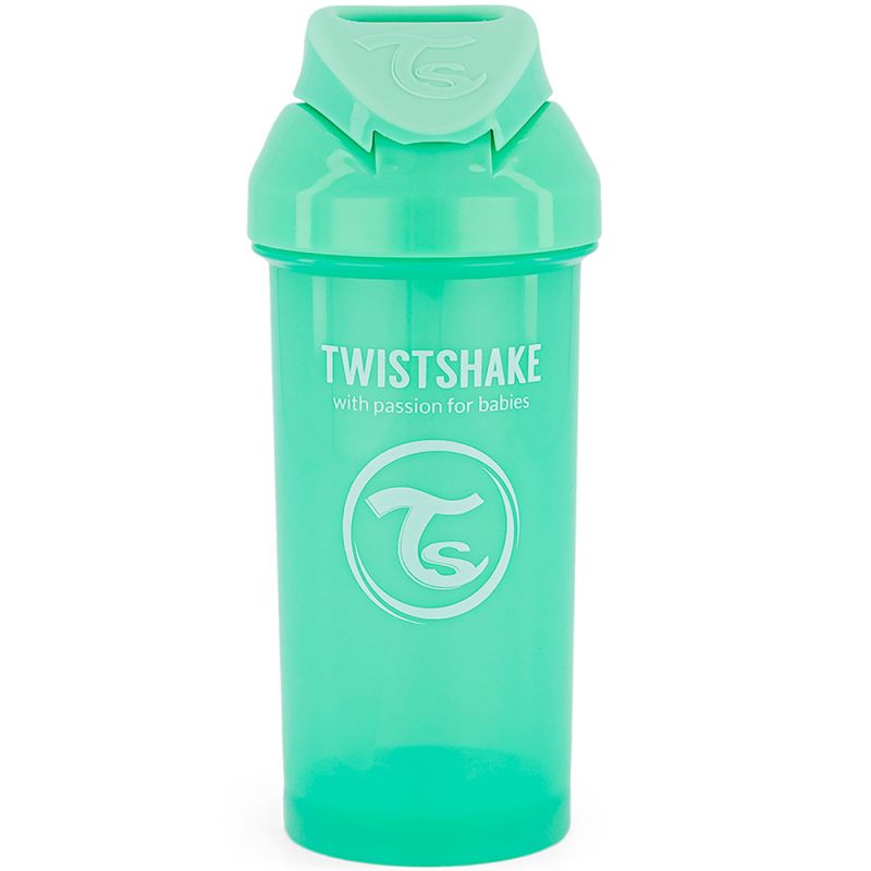 Gourde à paille vert pastel (360 ml) Twistshake