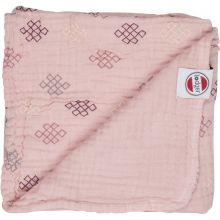 Couverture bébé en coton Dreamer Xandu Sensitive rose (120 x 120 cm)  par Lodger