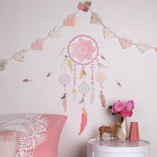 Stickers attrape rêves rose (petit modèle)  par Love Maé