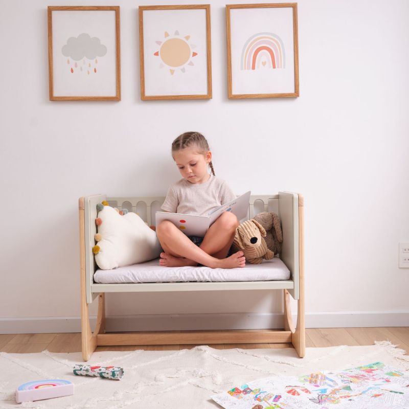 Lit bébé et cododo 4 en 1 Hato avec matelas Geuther Ambiance 7