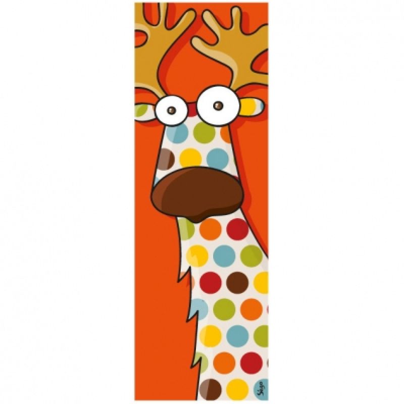 Tableau tête de caribou (20 x 60 cm) Série-Golo