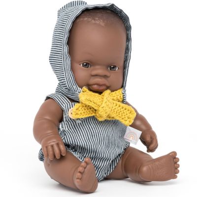 Poupée bébé garçon africain (21 cm)  par Miniland