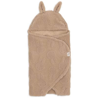 Couverture nomade Miffy Jacquard Teddy Biscuit Jollein
