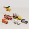 Set de 7 véhicules et hélicoptère de sauvetage en bois FSC Le Toy Van Ambiance 2
