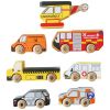 Set de 7 véhicules et hélicoptère de sauvetage en bois FSC Le Toy Van Produit 3