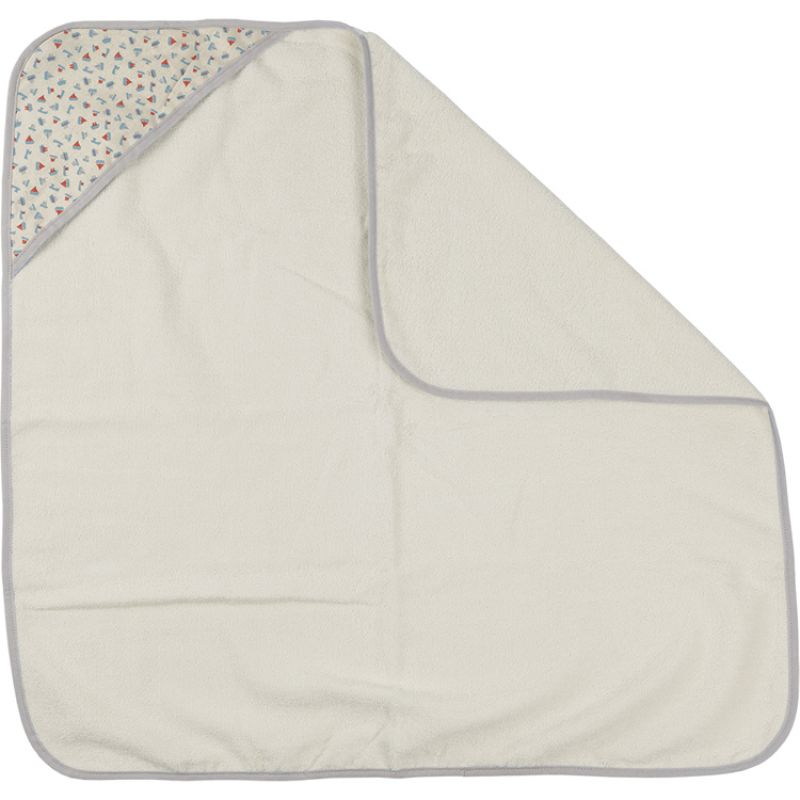 Cape de bain en coton Les bateaux (74 x 74 cm) Maison Petit Jour