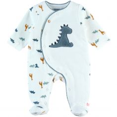 Pyjama chaud Tiga, Stegi & Ops en velours (3 mois) - Noukie's