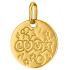 Médaille ronde Love 14 mm (or jaune 750°) - Premiers Bijoux