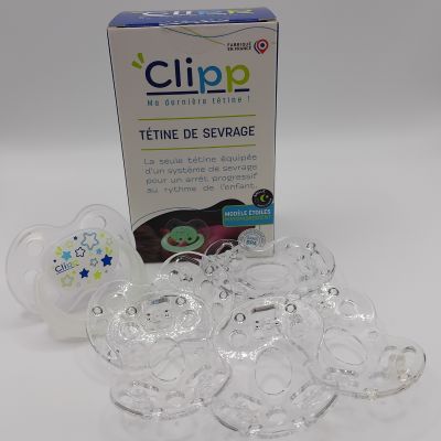 Tétine de sevrage étoile phosphorescente  par Clipp