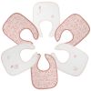 Lot de 6 bavoirs premier âge Fleurs Roses Trois Kilos Sept Produit 1