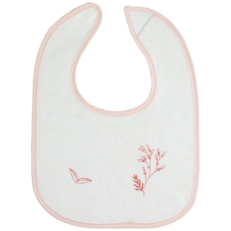 Lot de 6 bavoirs premier âge Fleurs Roses Trois Kilos Sept Produit 4