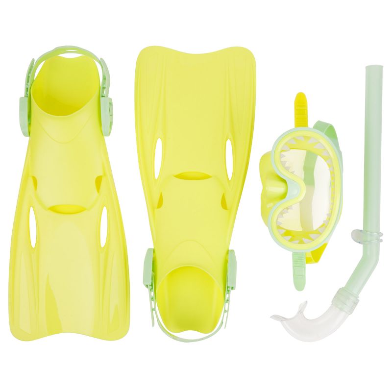 Set de plongée vert néon Sunnylife
