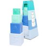 Cubes gigognes et à empiler vert et bleu Little L Packaging 4