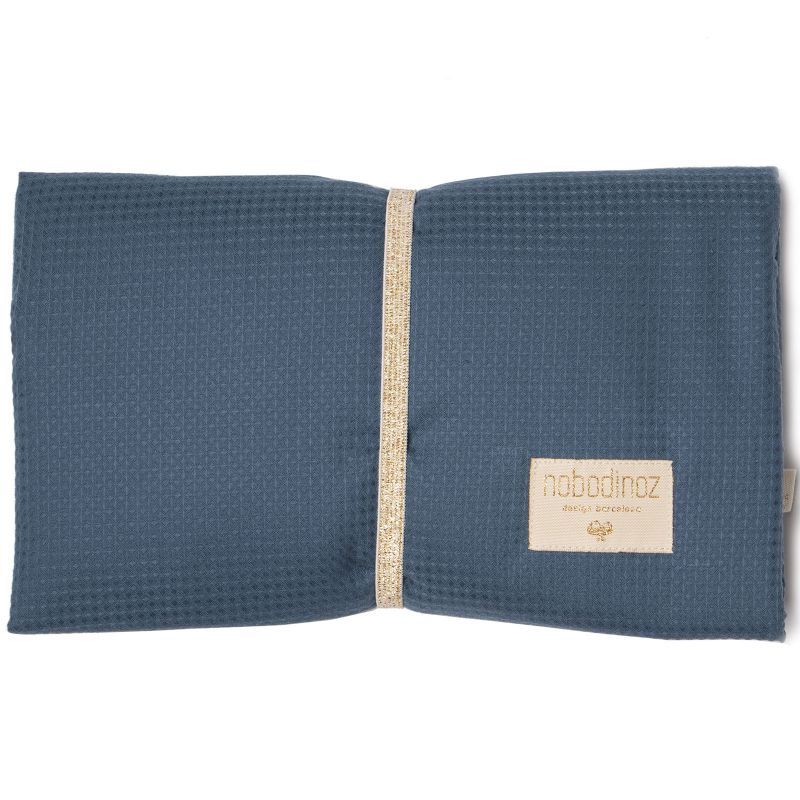 Tapis à langer Mozart Nid d'abeille Night blue Nobodinoz