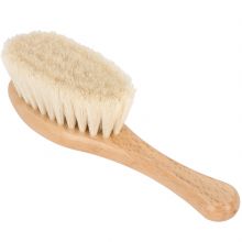 Brosse à cheveux bébé de relaxation en bois et poils de chèvre doux  par Cotton&Sweets