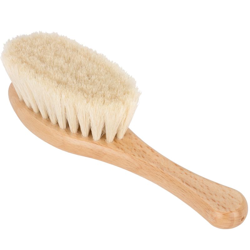 Brosse à cheveux bébé de relaxation en bois et poils de chèvre doux Cotton&Sweets