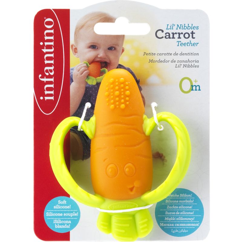 Jouet de dentition en silicone carotte Infantino