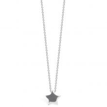 Collier chaîne 40 cm pendentif Full étoile 08 mm (argent 925°)  par Coquine