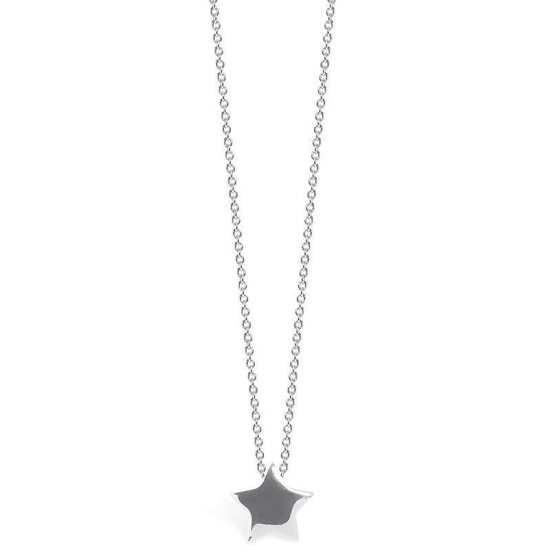 Collier chaîne 40 cm pendentif Full étoile 08 mm (argent 925°) Coquine